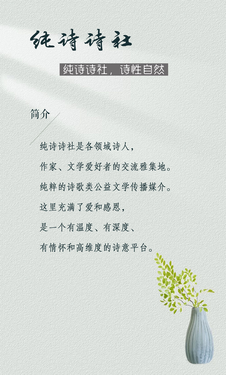 纯诗诗社顾问团风采！