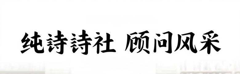 纯诗诗社顾问团风采！
