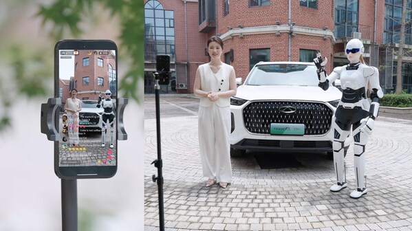 澳门回归26周年!奇瑞墨甲机器人担任全球盛会"AI运营官" 澳门回归26周年!奇瑞墨甲机器人担任全球盛会"AI运营官"