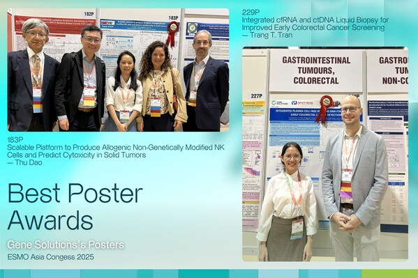 Gene Solutions 圆满收官 ESMO Asia 2025 大会，成功举办 AI 驱动多组学液态活检专题研讨会，并斩获两项最佳海报奖