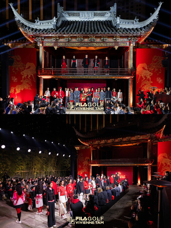 FILA GOLF x VIVIENNE TAM 联名大秀：张俪、Gigi炎明熹身着“开运夹克”开启新年第一场开运好戏