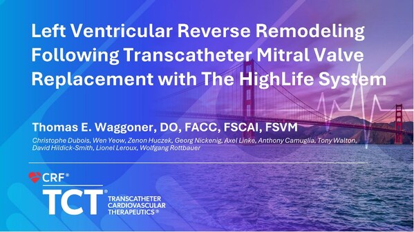 沛嘉医疗授权合作伙伴HighLife SAS研发的HighLifeTSMVR系统斩获欧洲CE认证，引领二尖瓣反流介入治疗新范式