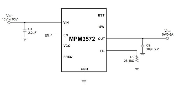 面向工业类应用高效电源解决方案，MPS推出超薄全集成80V电源模块