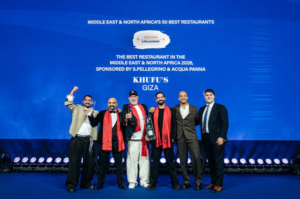 KHUFU'S荣登MENA's 50 BEST RESTAURANTS 榜单NO.1