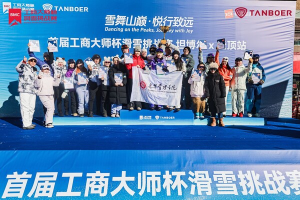 北大鲲鹏泰来队赢得"大师团杯"，首届BMC工商大师杯滑雪挑战赛圆满收官