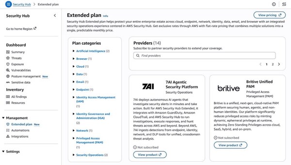亚马逊云科技推出Amazon Security Hub拓展方案 构筑企业级全栈安全防护 亚马逊云科技推出Amazon Security Hub拓展方案 构筑企业级全栈安全防护