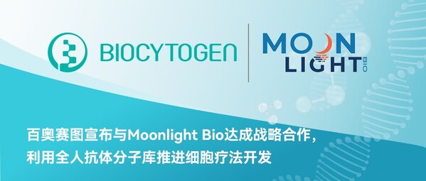 百奥赛图宣布与Moonlight Bio达成战略合作,利用全人抗体分子库推进细胞疗法开发 百奥赛图宣布与Moonlight Bio达成战略合作,利用全人抗体分子库推进细胞疗法开发