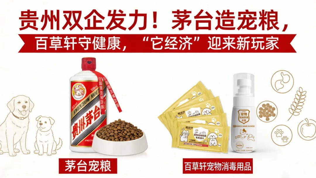 贵州双企发力!茅台造宠粮,百草轩守健康,“它经济”迎来新玩家 贵州双企发力!茅台造宠粮,百草轩守健康,“它经济”迎来新玩家