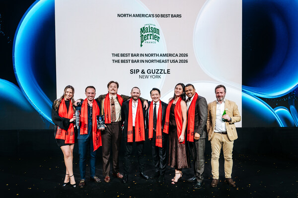 纽约SIP & GUZZLE 在NORTH AMERICA'S 50 BEST BARS 2026 上荣膺THE BEST BAR IN NORTH AMERICA