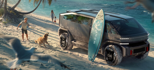 MONTX V10 以方盒子造型吸睛北京车展 重新定义全域移动生活