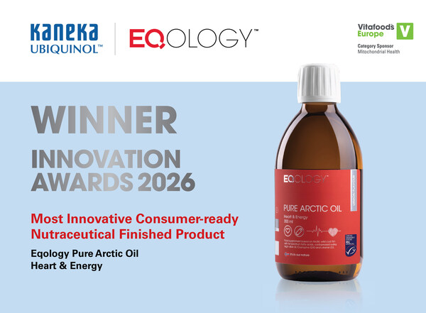 Kaneka Ubiquinol™與Eqology合作榮獲2026年備受矚目的Vitafoods Europe創新獎