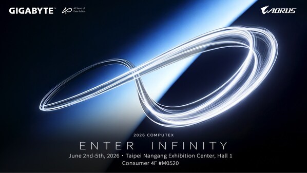 技嘉以"ENTER INFINITY"主题参展 COMPUTEX 2026 全面展现 AI 生态系与沉浸式电竞体验 技嘉以"ENTER INFINITY"主题参展 COMPUTEX 2026 全面展现 AI 生态系与沉浸式电竞体验