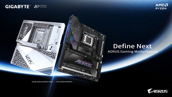 技嘉于 COMPUTEX 2026 发表 40 周年限定 X870E 与 X870 AORUS INFINITY 系列主板