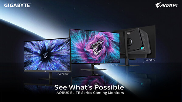 技嘉推出全新 AORUS ELITE 系列电竞显示器,以 5K Mini LED 与新一代 Tandem OLED 拓展高端电竞显示体验 技嘉推出全新 AORUS ELITE 系列电竞显示器,以 5K Mini LED 与新一代 Tandem OLED 拓展高端电竞显示体验