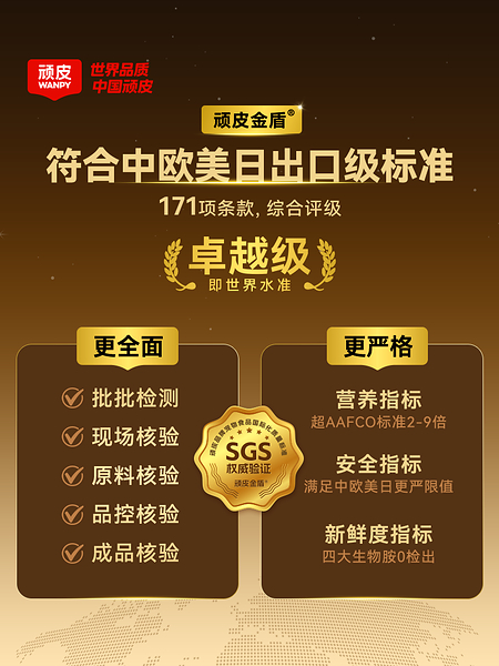 WANPY顽皮®斩获WPA国际卓越奖,为中国宠粮首摘"世界品质"认证 WANPY顽皮®斩获WPA国际卓越奖,为中国宠粮首摘"世界品质"认证