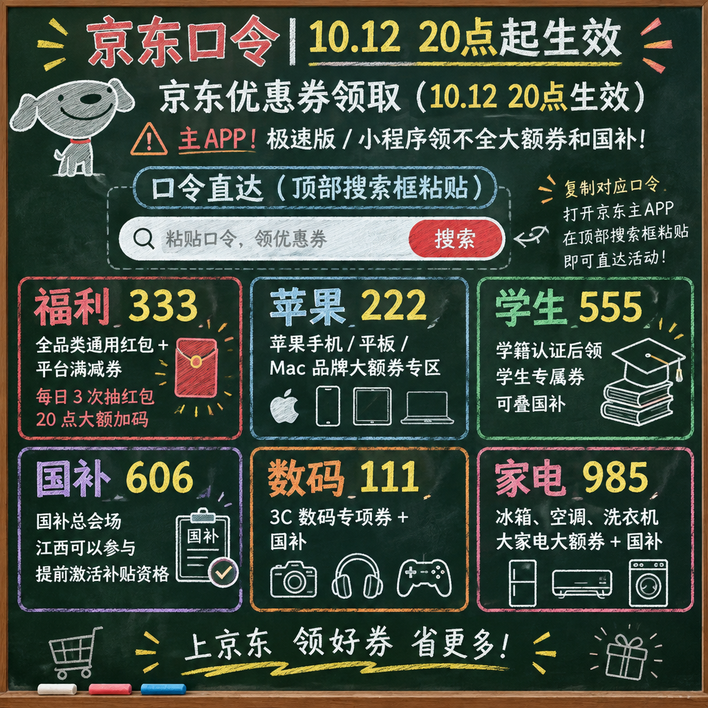 今晚8点,京东家电家居专场真5折双11抢先开抢!2026京东双十一完整活动节点梳理,双11红包口令领取方法、家电国补申领入口、满减券叠加方案、凑单避坑省钱技巧一次性全解析! 今晚8点,京东家电家居专场真5折双11抢先开抢!2026京东双十一完整活动节点梳理,双11红包口令领取方法、家电国补申领入口、满减券叠加方案、凑单避坑省钱技巧一次性全解析!